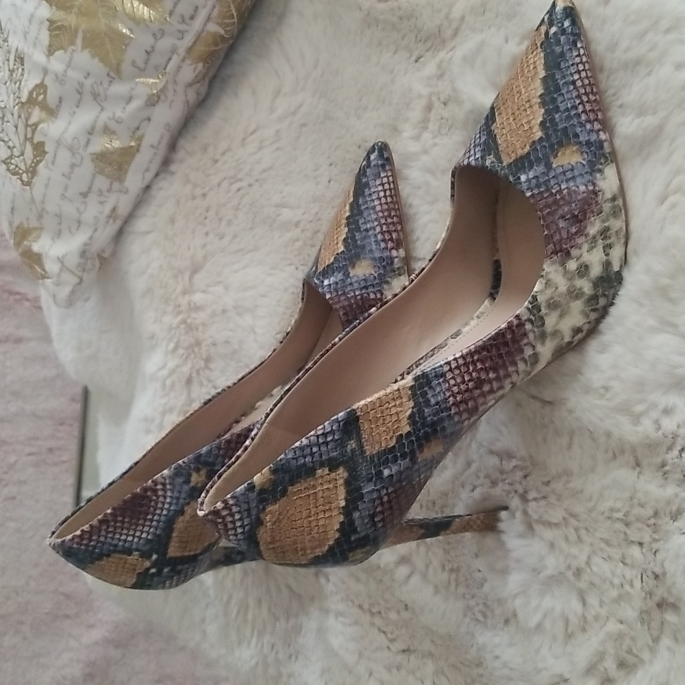 Steve Madden Faux Snakeskin Heels